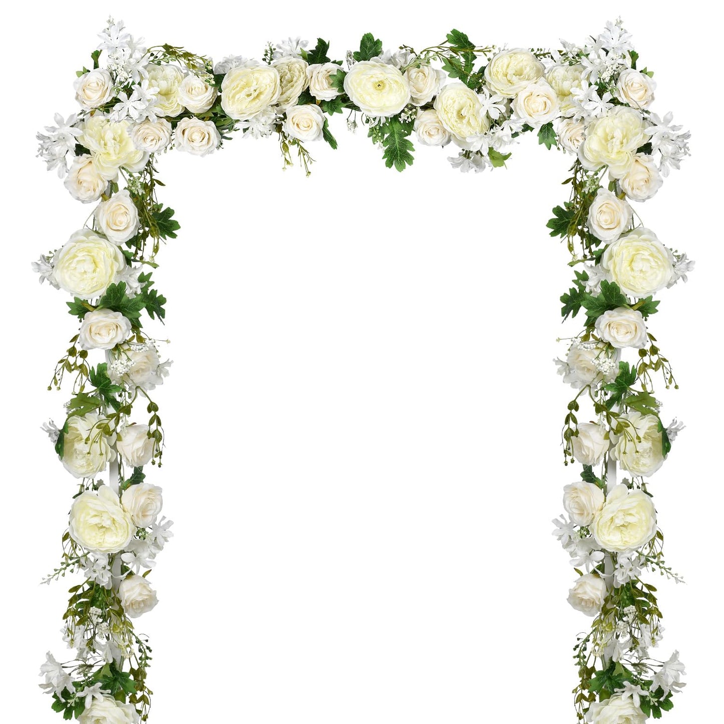 DearHouse 2Pack Artificial Peony Flower Garland