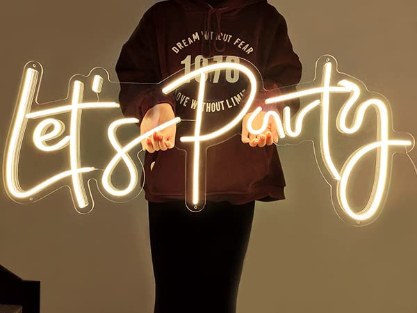 Party Neon Sign for Birthday