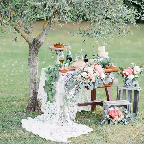 18-Piece Artificial Eucalyptus Garland for Wedding & Table Decor