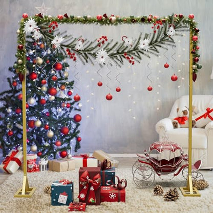 8.2 Ft Adjustable Square Backdrop Stand for Weddings & Events