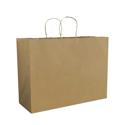 50-Pack Brown Paper Gift Bags with Handles, Medium Size