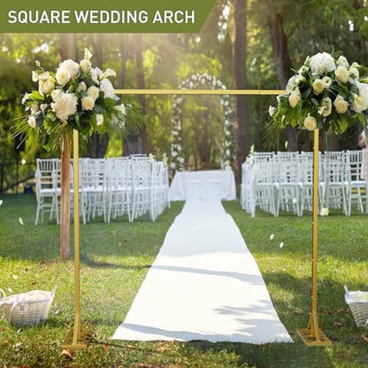 8.2 Ft Adjustable Square Backdrop Stand for Weddings & Events