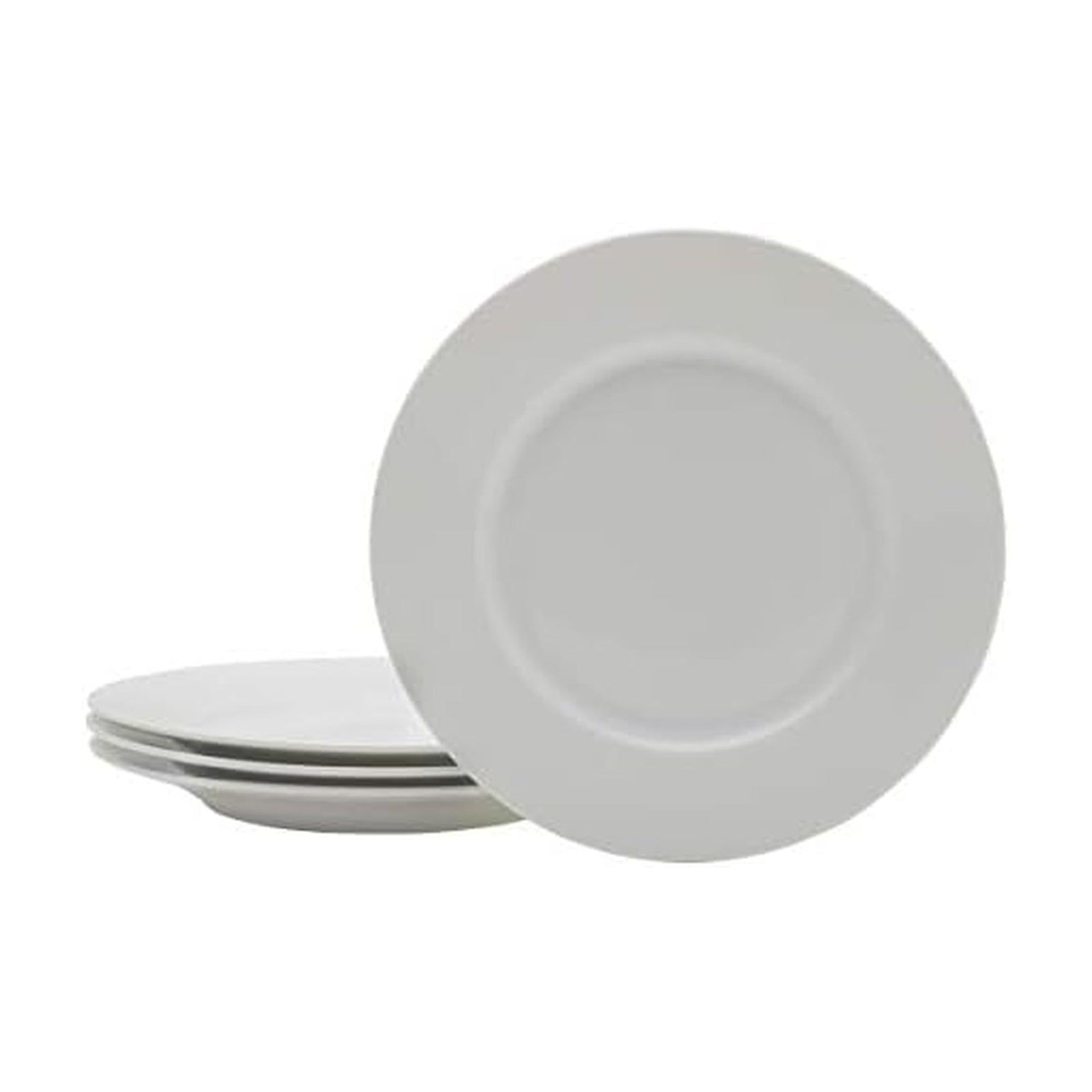 Everyday White by Fitz and Floyd Classic Rim 16 Piece Dinnerware Set, Service for 4