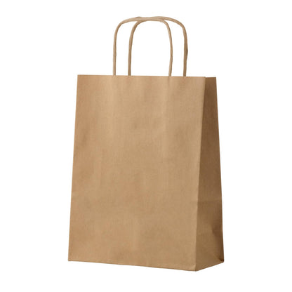 50-Pack Brown Paper Gift Bags with Handles, Medium Size