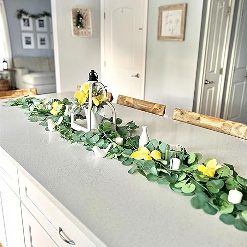 18-Piece Artificial Eucalyptus Garland for Wedding & Table Decor