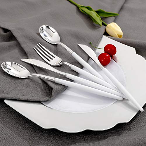 144-Piece Silver Disposable Cutlery Set for Parties and Weddings
