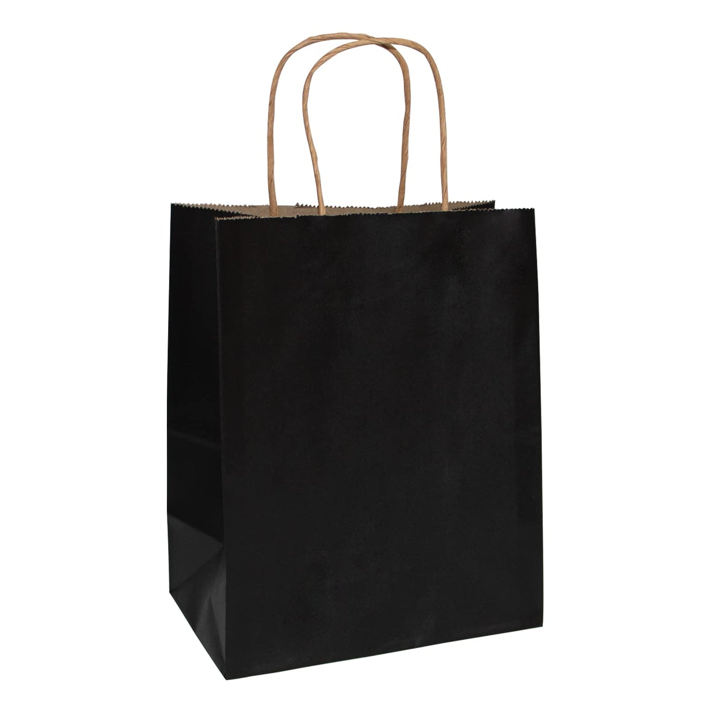 50-Pack Brown Paper Gift Bags with Handles, Medium Size