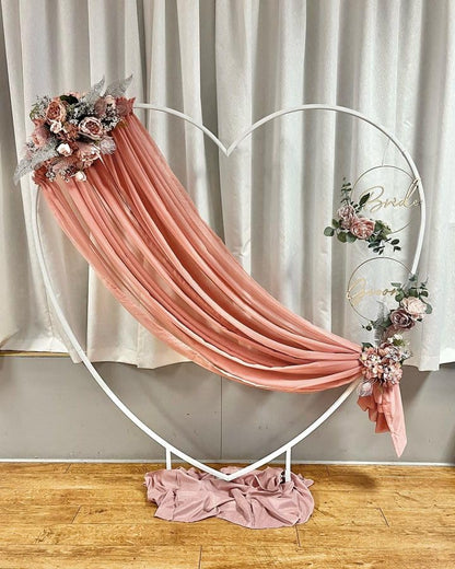 Large Metal Heart Balloon Arch Stand for Weddings & Events