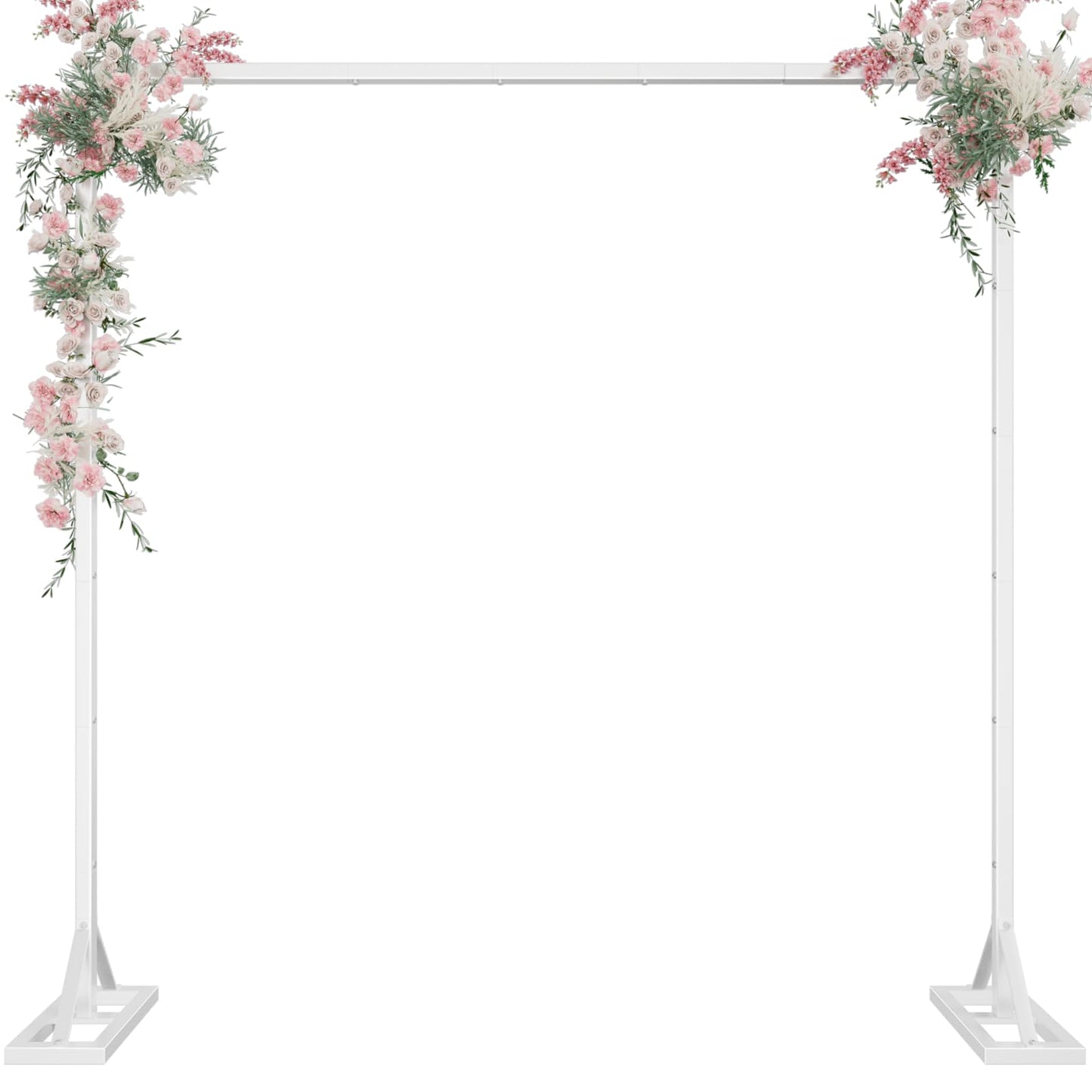 8.2 Ft Adjustable Square Backdrop Stand for Weddings & Events