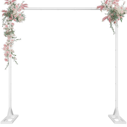 8.2 Ft Adjustable Square Backdrop Stand for Weddings & Events