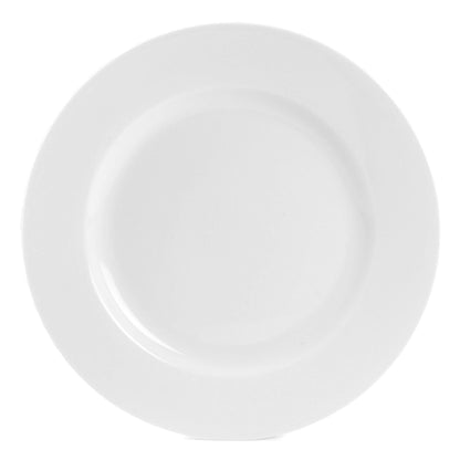 Everyday White by Fitz and Floyd Classic Rim 16 Piece Dinnerware Set, Service for 4