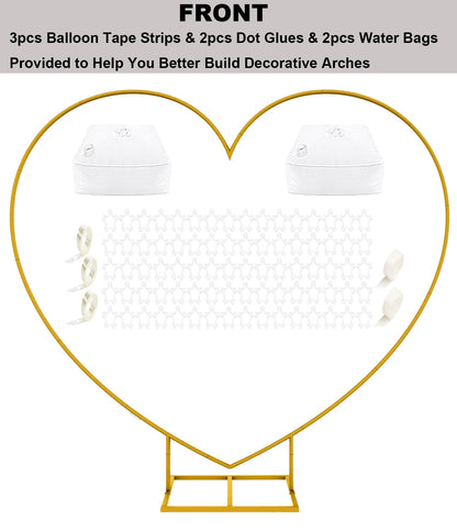 Large Metal Heart Balloon Arch Stand for Weddings & Events
