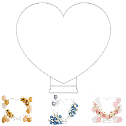6.7 Ft Metal Heart Arch Stand for Weddings, Proposals & Event Backdrops