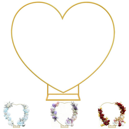 6.7 Ft Metal Heart Arch Stand for Weddings, Proposals & Event Backdrops