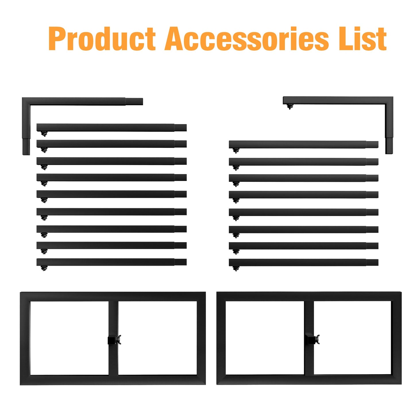 8 Ft Heavy-Duty Adjustable Metal Backdrop Stand for Events