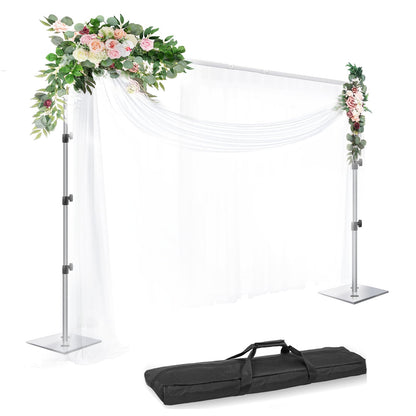 Heavy-Duty Adjustable Backdrop Stand with Steel Base