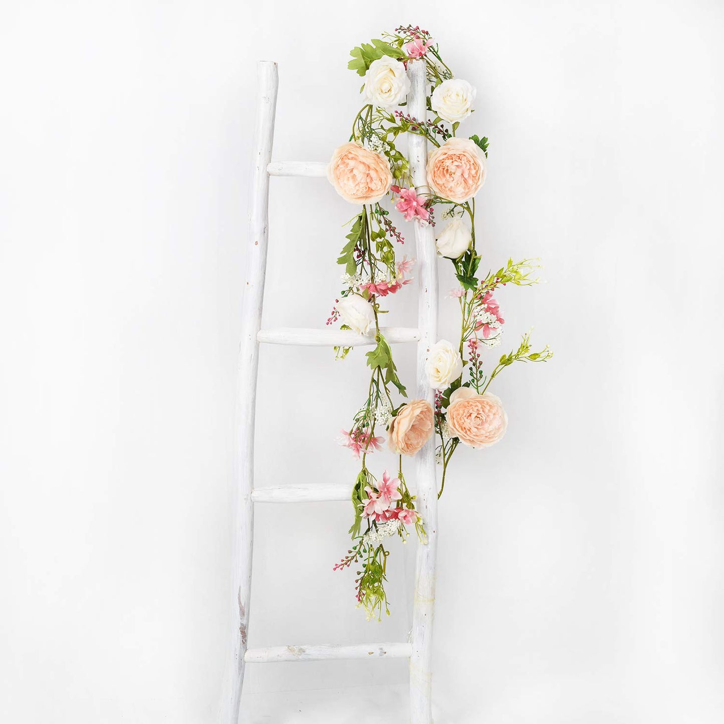 DearHouse 2Pack Artificial Peony Flower Garland