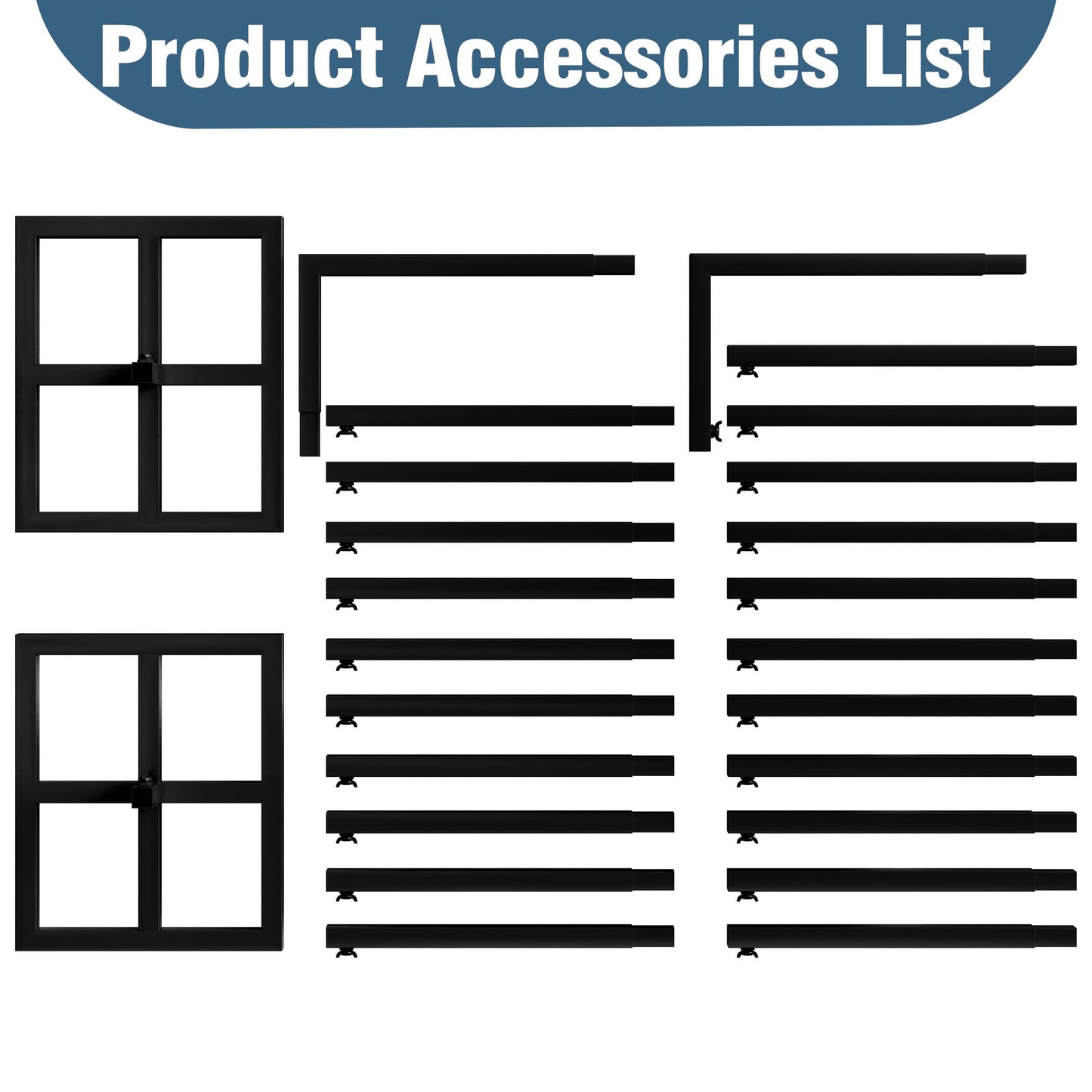 10 x 10 Ft Adjustable Gold Square Backdrop Stand for Events