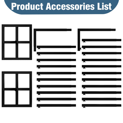 10 x 10 Ft Adjustable Gold Square Backdrop Stand for Events