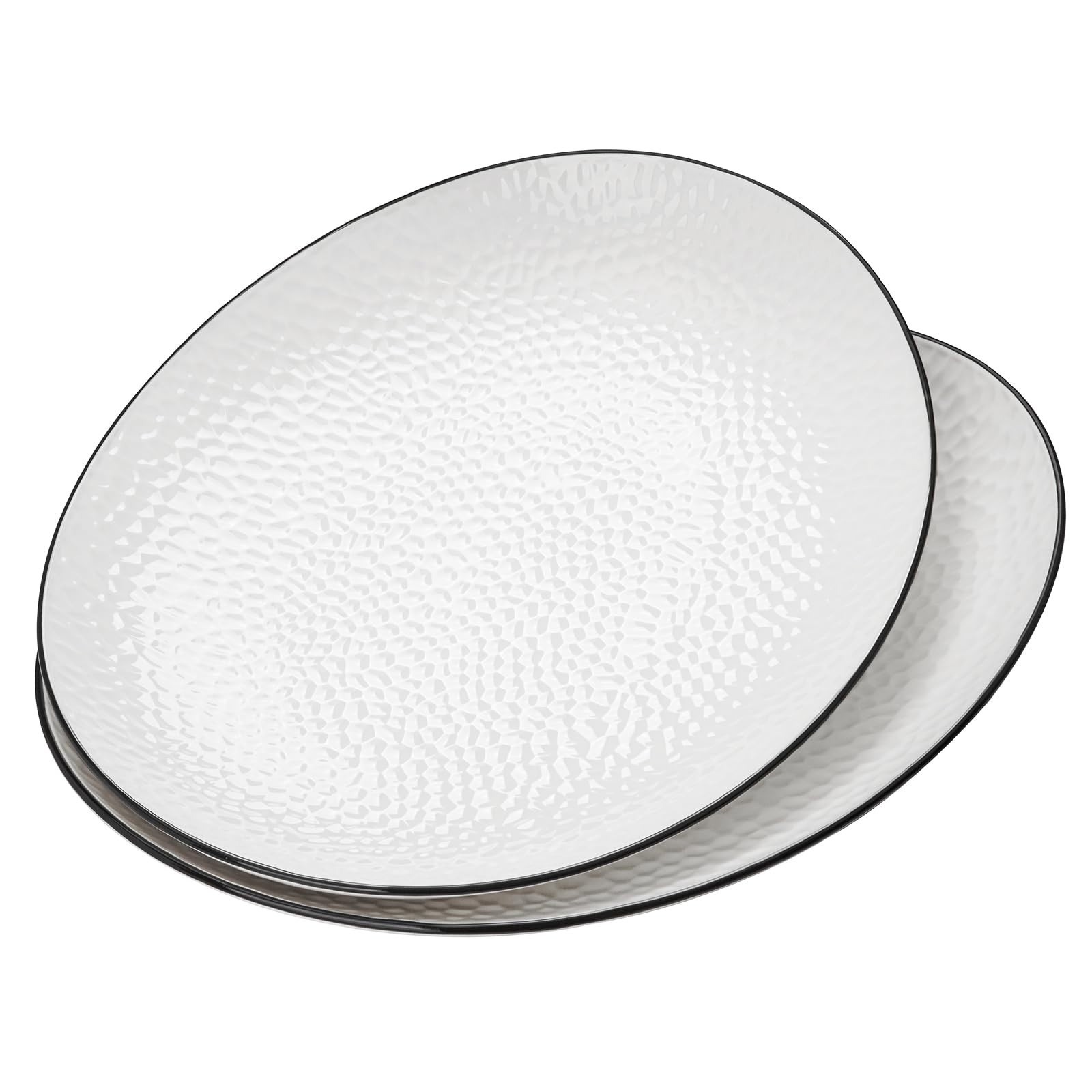 Large White Ceramic Serving Platter for Appetizers and Entertaining