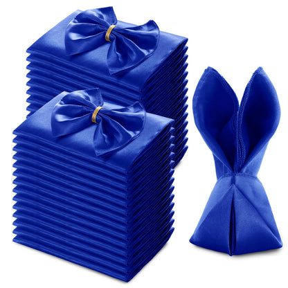 MILVOWOC Square Satin Napkins