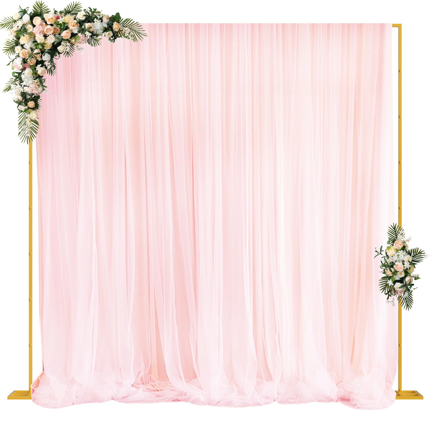 10 x 10 Ft Heavy-Duty Metal Backdrop Stand for Events