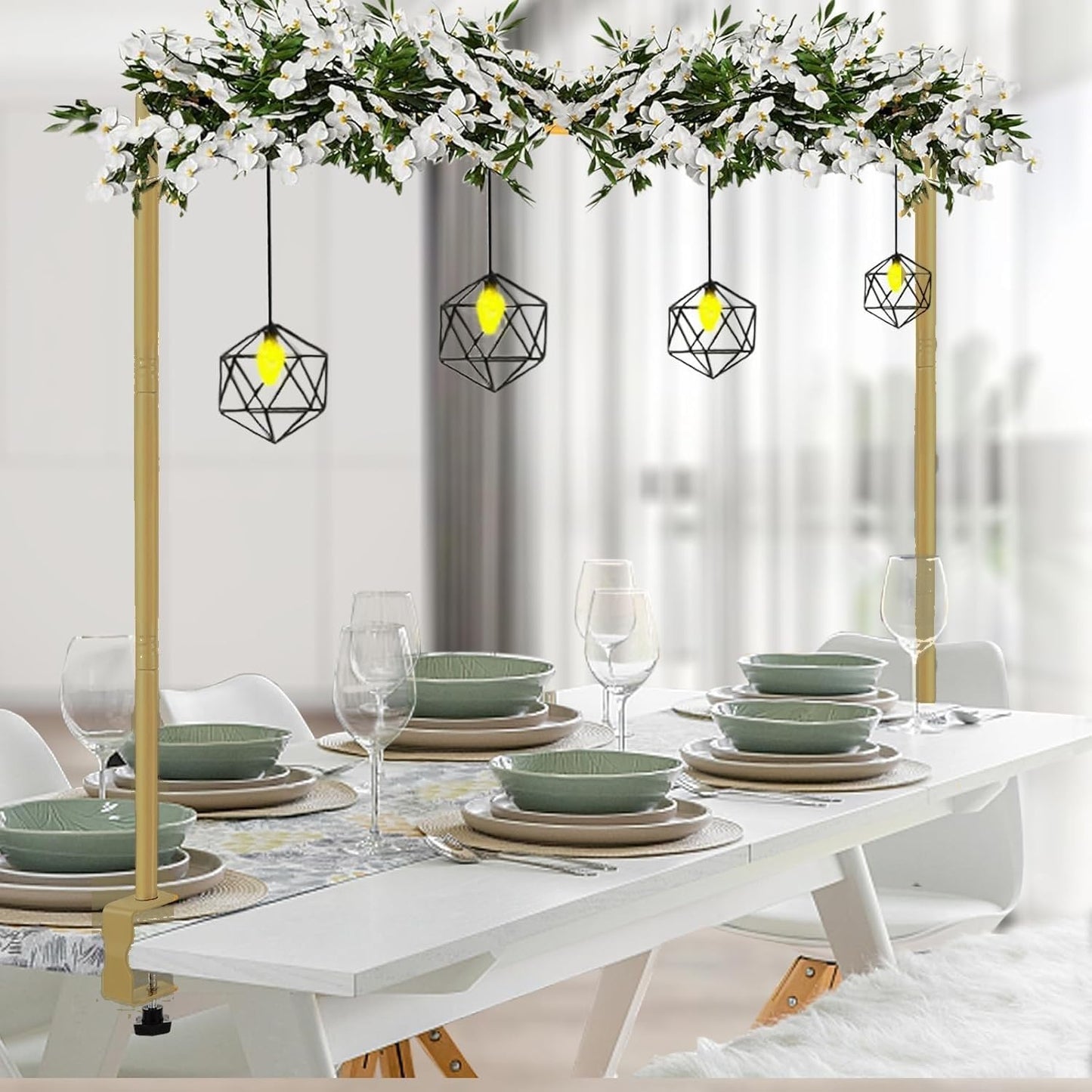 Adjustable 10.5 Ft Backdrop Stand with Floor and Clamp Modes