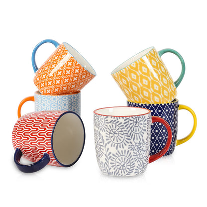 Selamica Printing Mug Set of 6