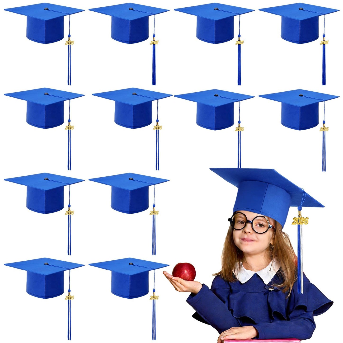 Child-Size 2026 Preschool Graduation Caps with Tassels
