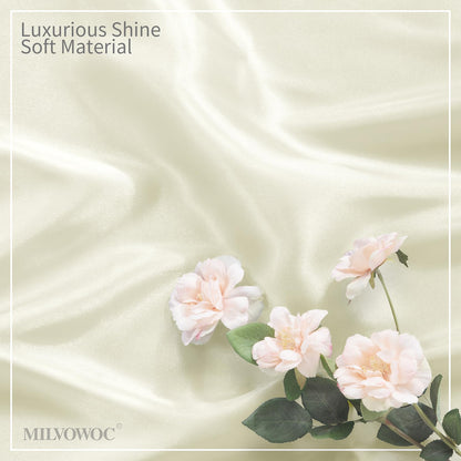 MILVOWOC Square Satin Napkins