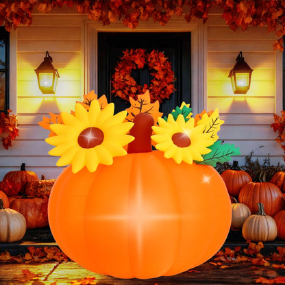 LED Inflatable Stacked Pumpkin Fall Yard Decoration