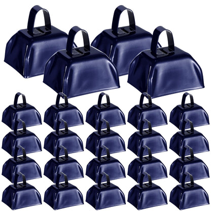 48-Piece Metal Cowbells with Handles for Team Cheering