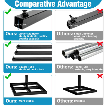10 x 10 Ft Heavy-Duty Metal Backdrop Stand for Events