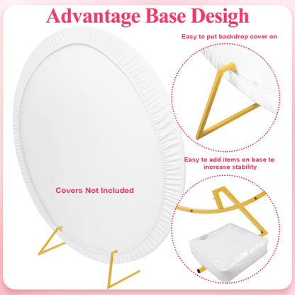 Round Metal Balloon Arch and Backdrop Stand