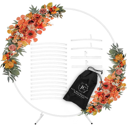 6.5 Ft Round Metal Balloon Arch and Backdrop Stand