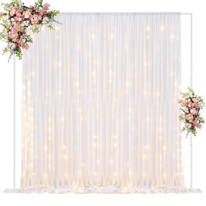 10 x 10 Ft Heavy-Duty Metal Backdrop Stand for Events