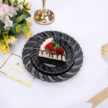 U-QE Black Plastic Plates