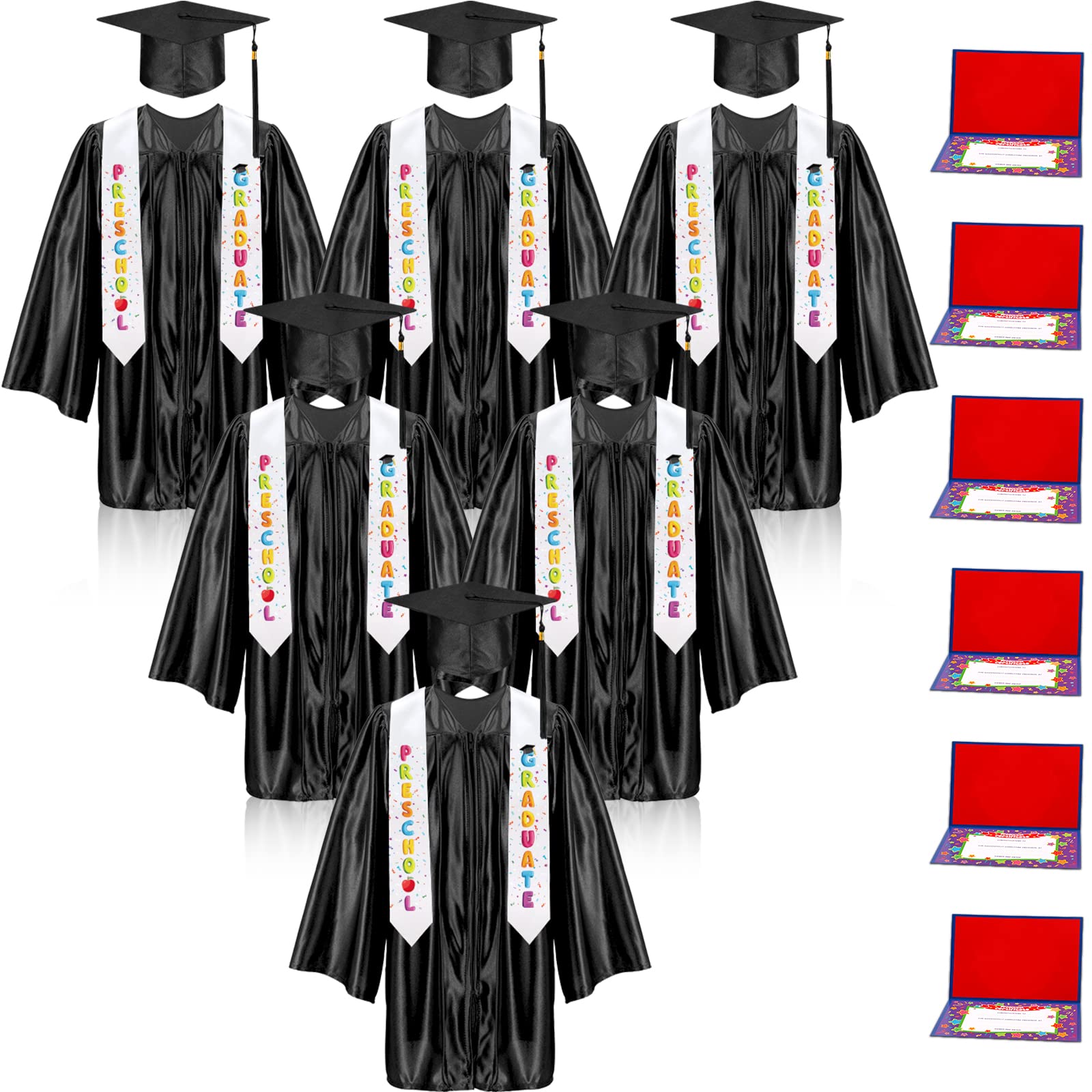 24-Piece 2026 Preschool Graduation Cap and Gown Set