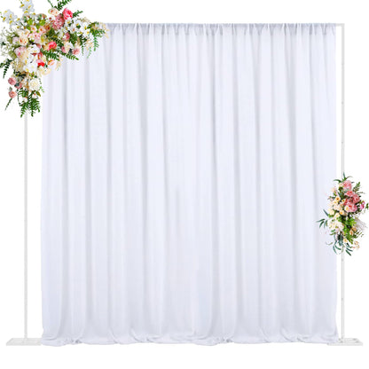 10 x 10 Ft Adjustable Gold Square Backdrop Stand for Events