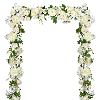 DearHouse 2Pack Artificial Peony Flower Garland