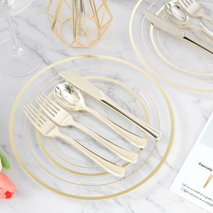 BESTVIP Disposable Plates Set