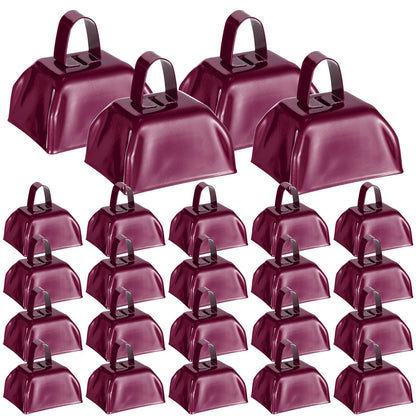 48-Piece Metal Cowbells with Handles for Team Cheering