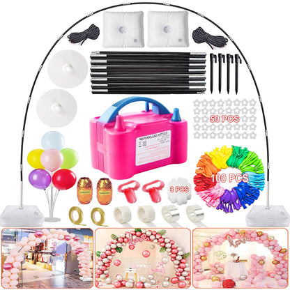Adjustable Balloon Arch Kit with Electric Pump & Accessories