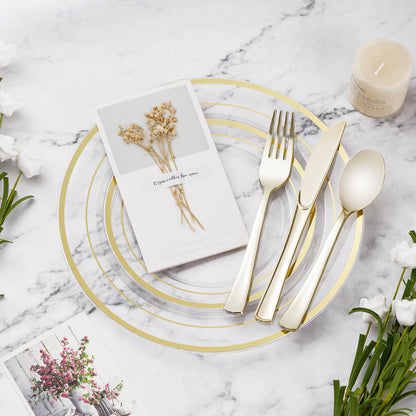 BESTVIP Disposable Plates Set