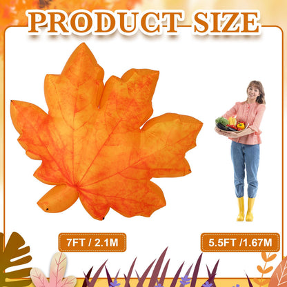 7 Ft LED Inflatable Maple Leaf Fall Yard Decoration