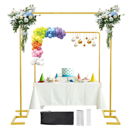 Adjustable 10.5 Ft Backdrop Stand with Floor and Clamp Modes