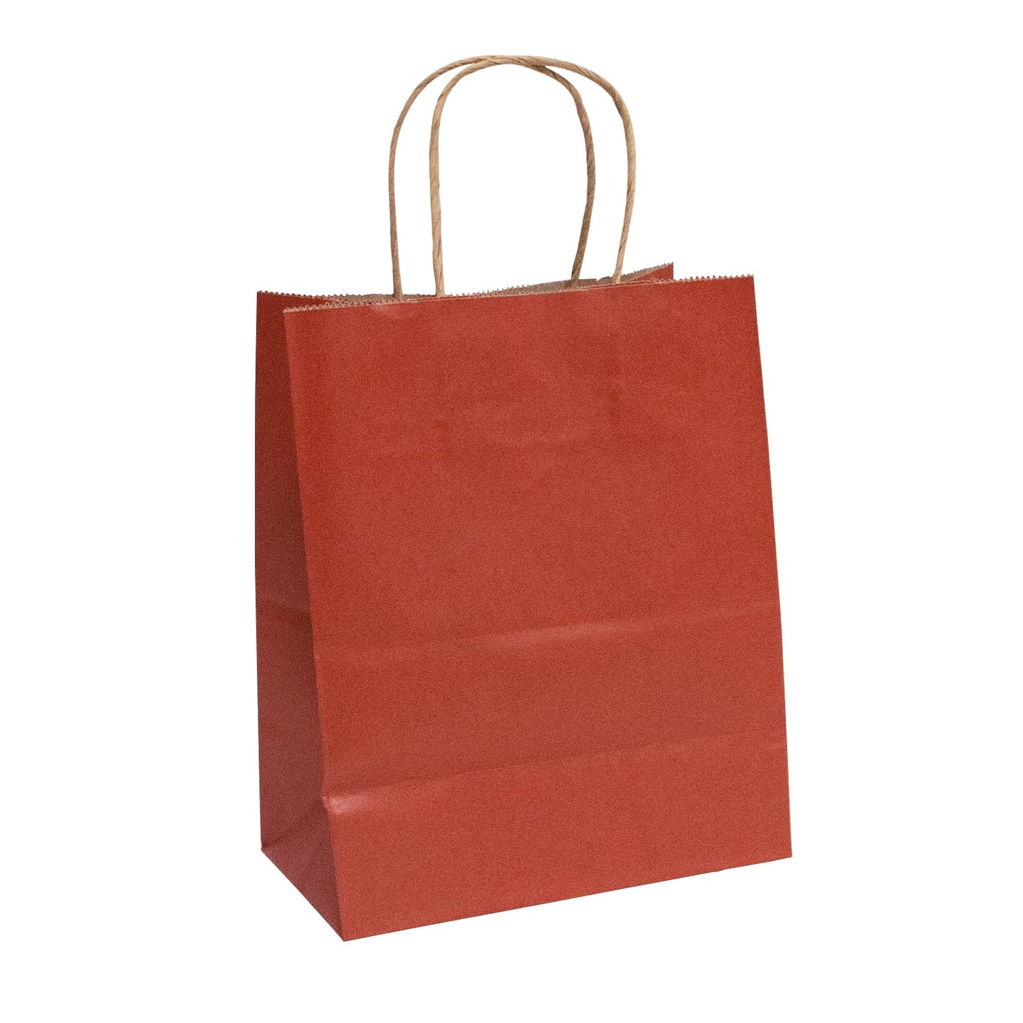 50-Pack Brown Paper Gift Bags with Handles, Medium Size