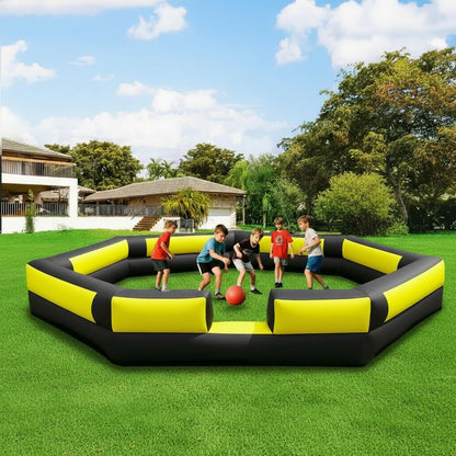 GR8FUN Inflatable Gaga Ball Pit 17FT with Built-in Blower, Portable Large Gaga Ball Pit