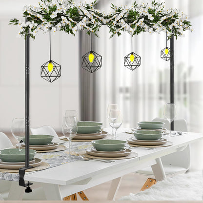 Adjustable 10.5 Ft Backdrop Stand with Floor and Clamp Modes