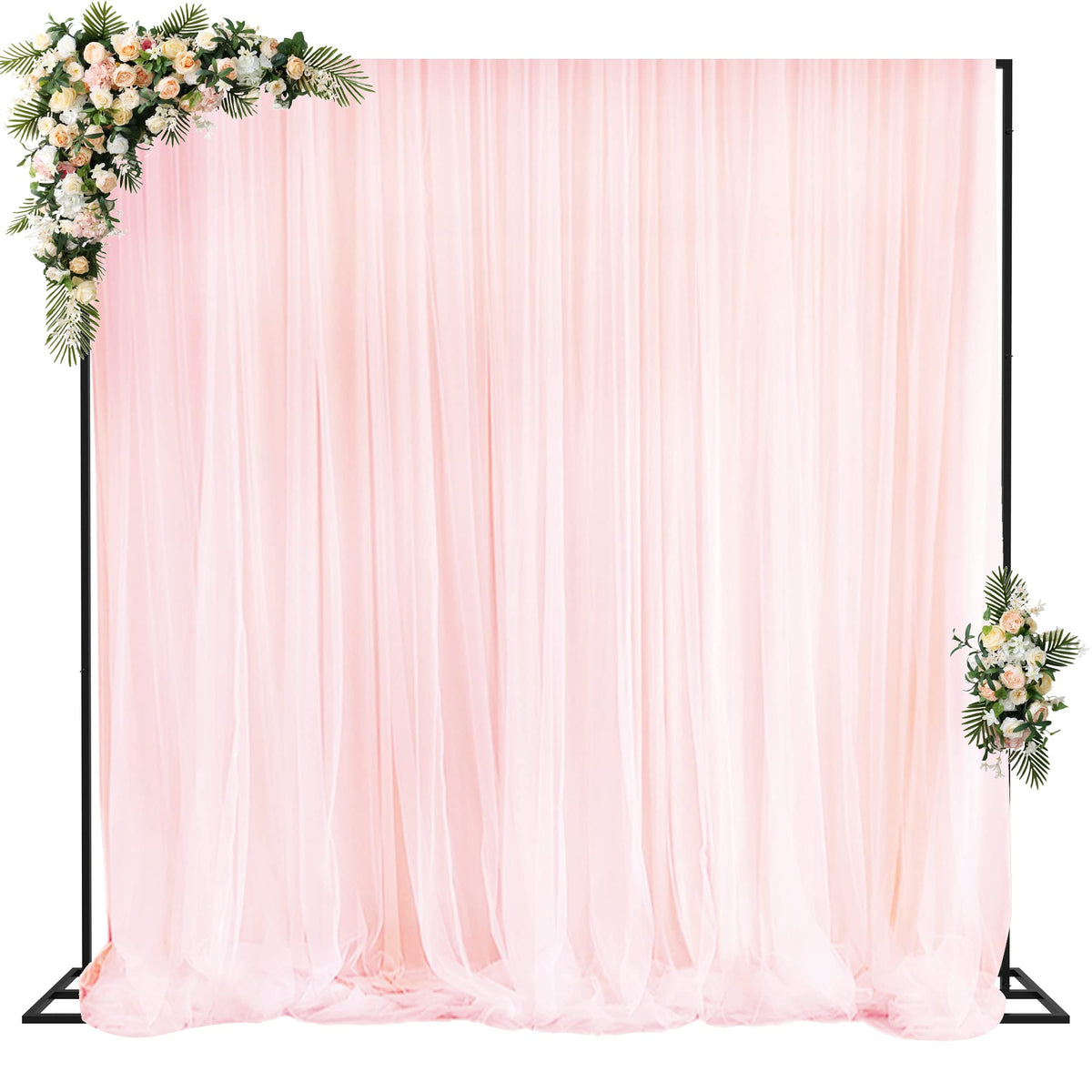 10 x 10 Ft Heavy-Duty Metal Backdrop Stand for Events